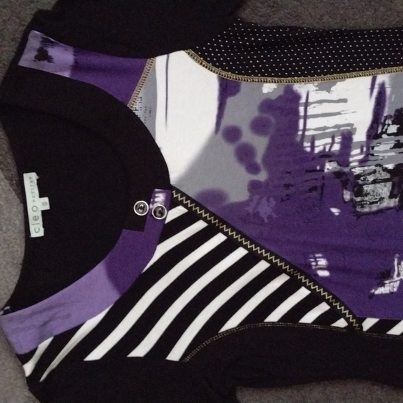 CLEO PETITES Tunic Length TOP or DRESS Pattern Block with a LACE SHEER Bak Panel - Picture 5 of 6